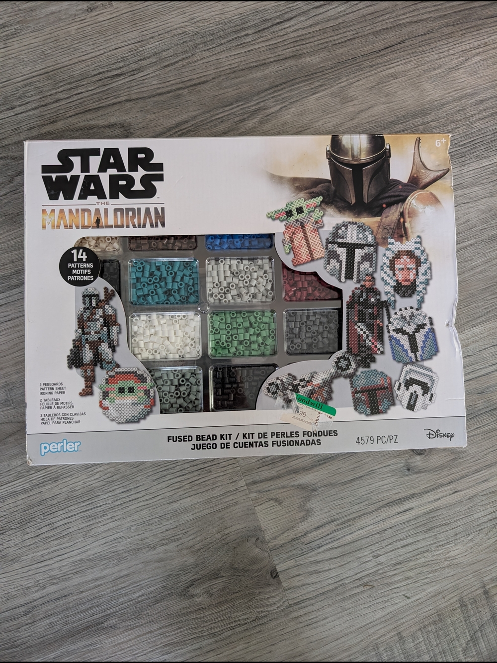💐Star Wars Perler Bead Mandalorian Kit - Black, Green, Brown, Pink